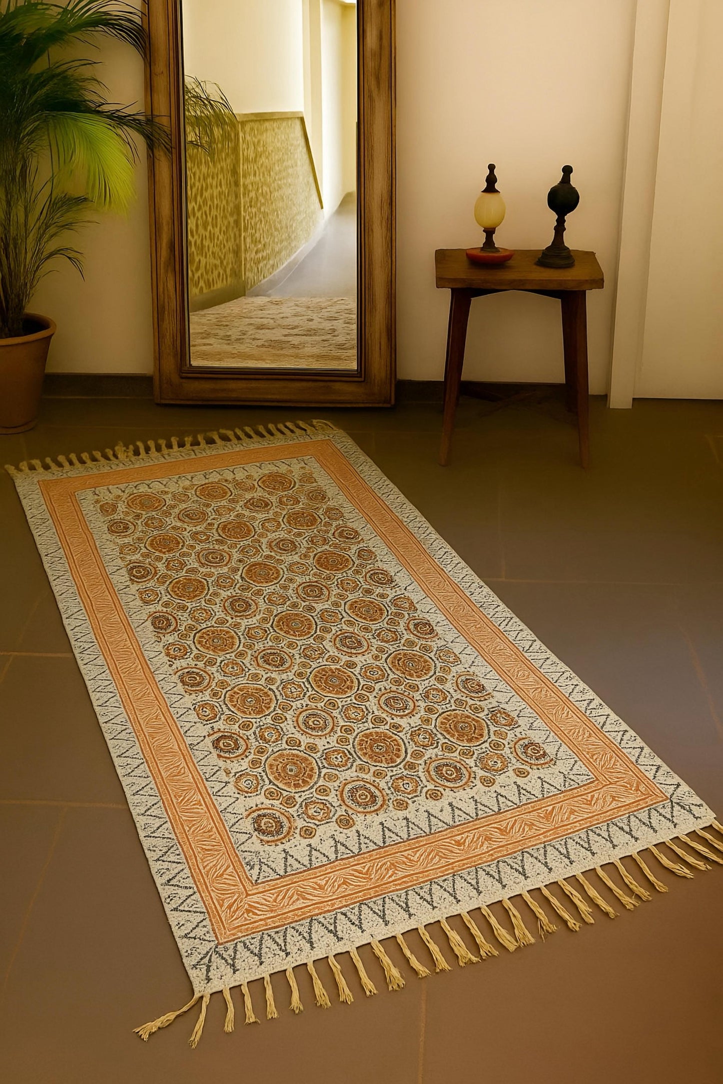 Terracotta Medallion Rug