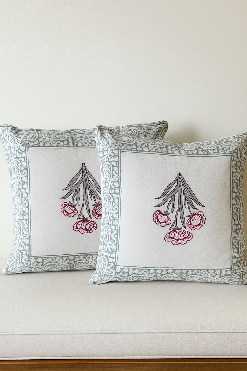 Blush Bloom Cushion Cover