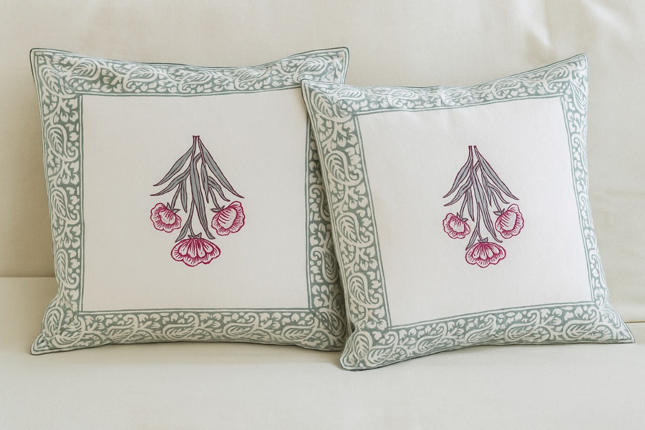 Blush Bloom Cushion Cover