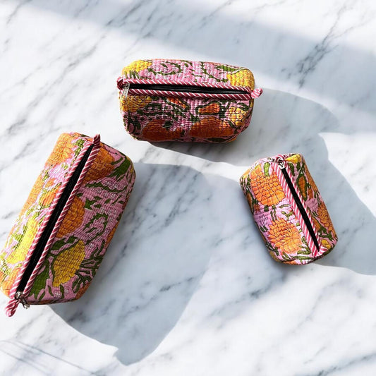 Quilted pouches