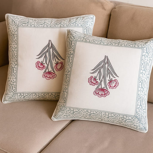 Blush Bloom Cushion Cover