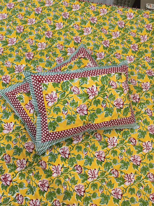 Bagru Print Double Bedsheet